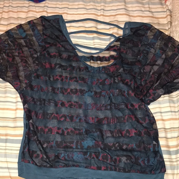 Daytrip open back cut out balloon sleeve Sz L ❤️ - Picture 4 of 9